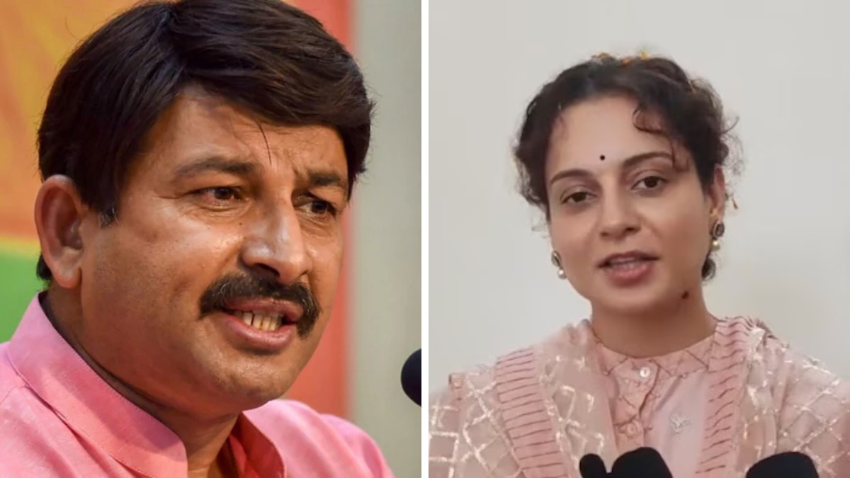 Manoj Tiwari and Kangna Ranut
