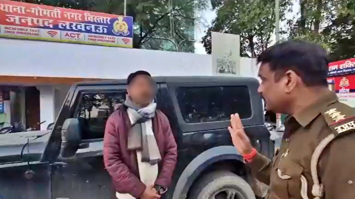 police counselled father of boy who performing stunts in Lucknow (Photo: Screengrab)