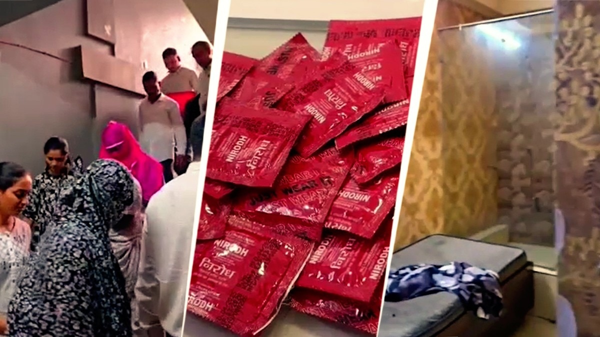  स्पा की आड़ में चल रहे सेक्स रैकेट का भंडाफोड़ (Photo: Sanjay Singh J Rathod/ITG)