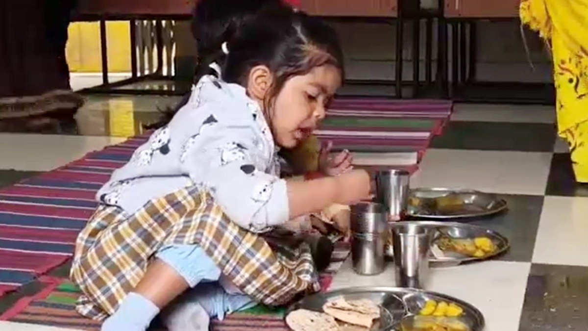 चित्रकूट की एक आंगनबाड़ी बनी 'सिया' का नया स्कूल.(Photo:Screengrab)