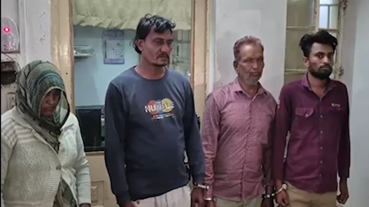 हत्या के आरोप में महिला समेत चार गिरफ्तार (Photo: Screengrab)