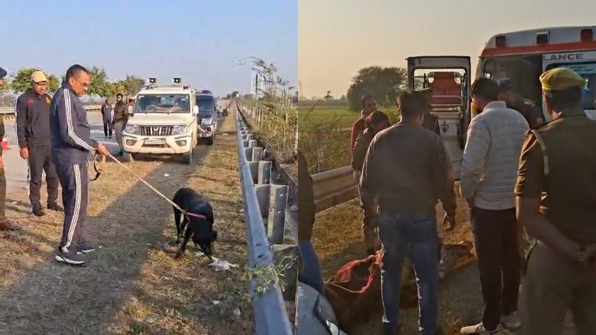 कंबल में लिपटी युवती का शव मिलने से हड़कंप.(Photo: Arvind Sharma/ITG)
