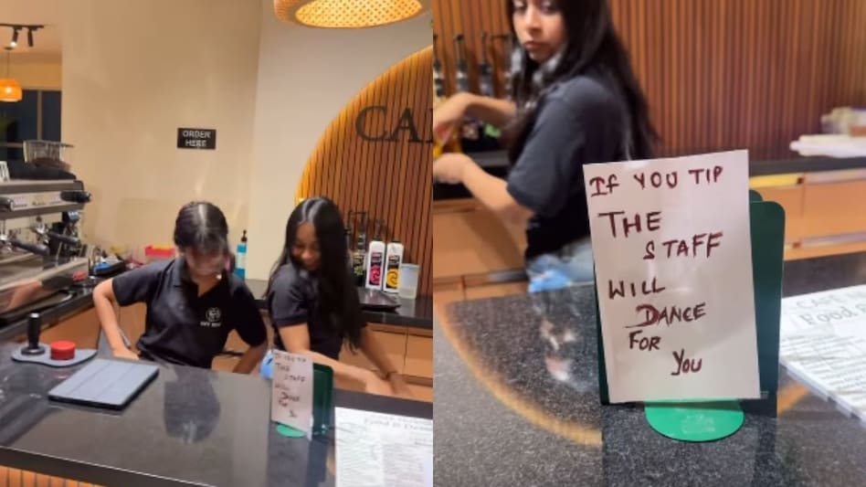 TIP देने पर स्टाफ करेगा डांस, कैफे का वीडियो वायरल TIP देने पर स्टाफ करेगा डांस, कैफे का वीडियो वायरल