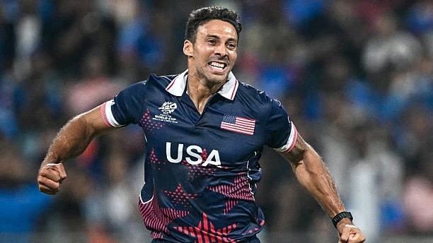 USA's Shadley van Schalkwyk celebrates