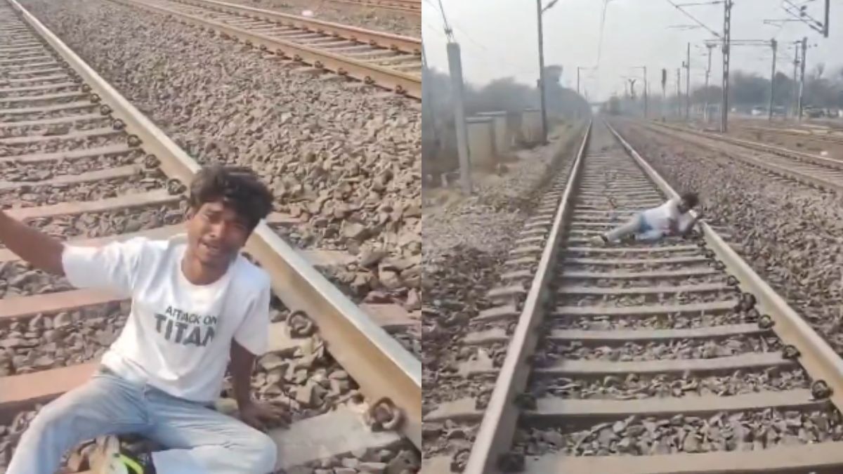 प्यार में मिले धोखे के बाद एक व्यक्ति ट्रेन के सामने कूदकर जान देने की कोशिश करता है. WokePandemic