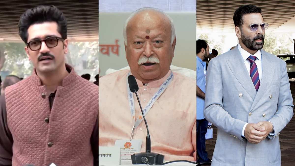 RSS के कार्यक्रम में पहुंचे बॉलीवुड सितारे (Photo: PTI)