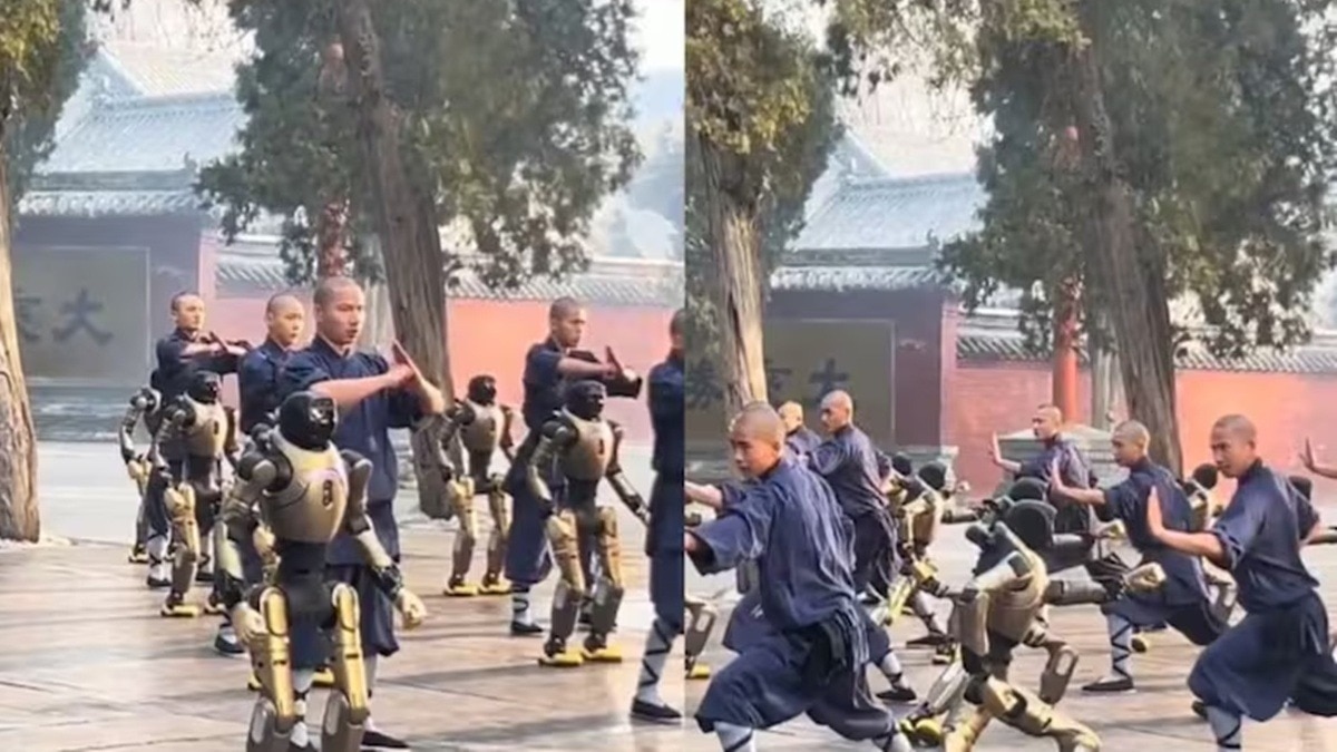 रोबोट्स कर रहे हैं कुंग फू. (Photo: Screenshot, X/@sciencegirl)