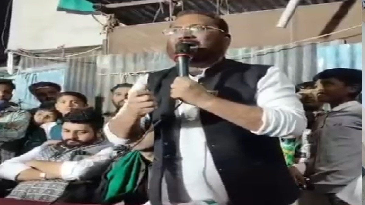  AIMIM नेता तौकीर निजामी का विवादित बयान (Photo: Screengrab)
