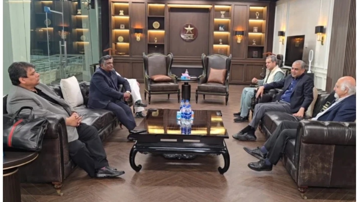A meeting between the International Cricket Council (ICC) and Pakistan Cricket Board (PCB) officials taking place in Lahore