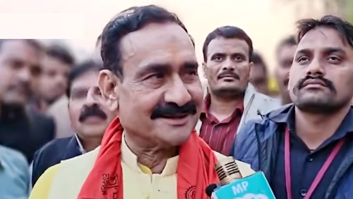 नवग्रह मंदिर हादसे पर पूर्व गृह मंत्री नरोत्तम मिश्रा की सफाई.(Photo:Screengrab)