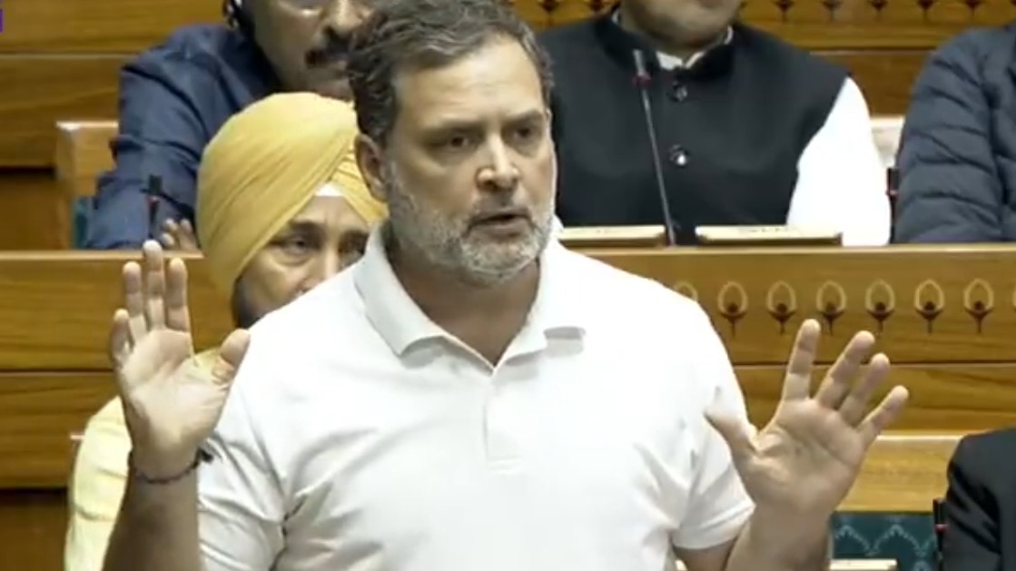 Leader of Opposition Rahul Gandhi in Lok Sabha