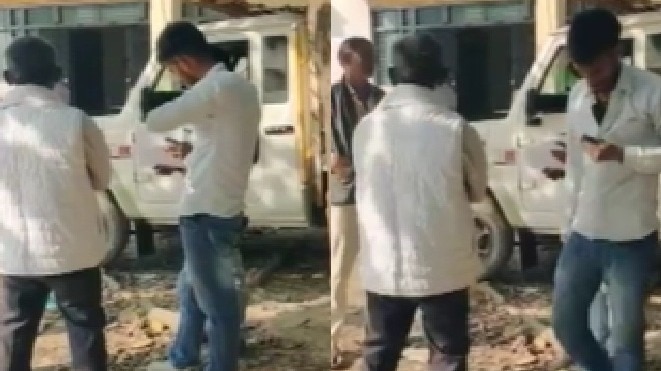 गड्ढे में गिरने से युवक की मौत. (Photo: Screengrab)