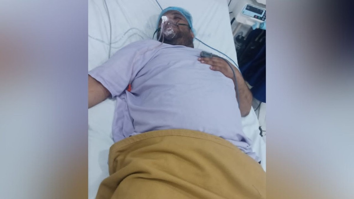 अस्पताल में कारोबारी का चल रहा इलाज (Photo: Screengrab)