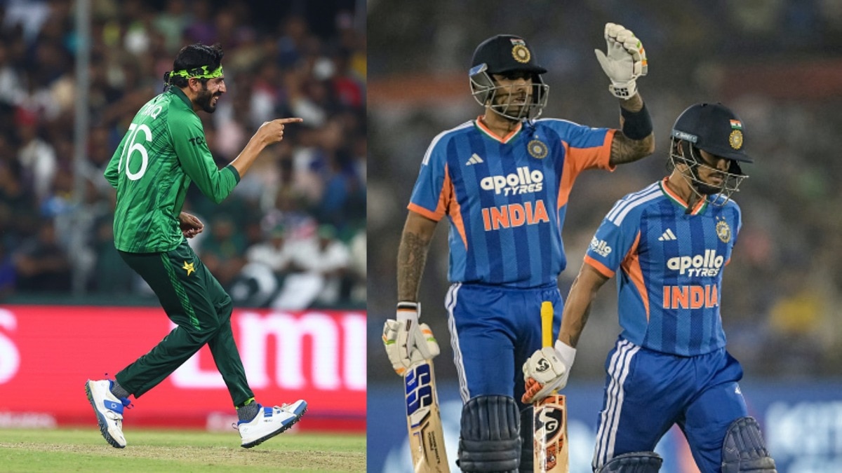 Usman Tariq along with Suryakumar Yadav and Ishan Kishan (Getty)