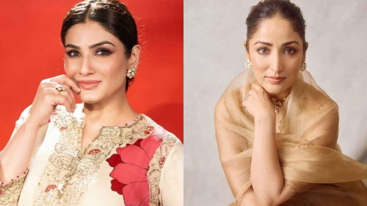 यामी को रवीना ने किया धुरंधर देखकर कॉल (Photo: Instagram @officialraveenatandon/yamigautam)