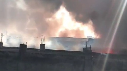 Fire in Factory in Bhiwadi.