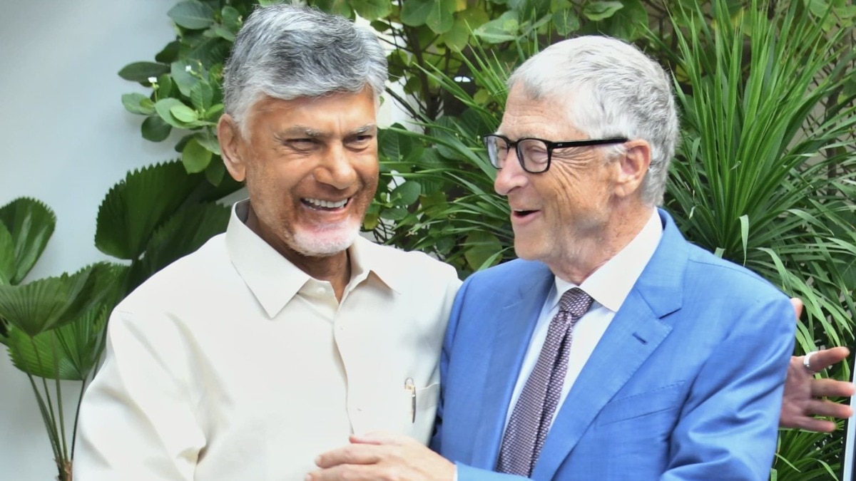 बिल गेट्स के आंध्र प्रदेश दौरे पर विवाद हो रहा है. (Photo: X/Chandrababu Naidu)