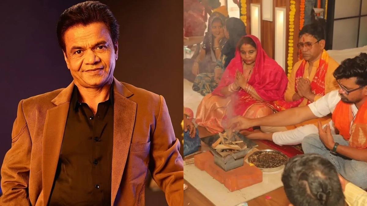 Film wrap, rajpal yadav, nirahua with wife