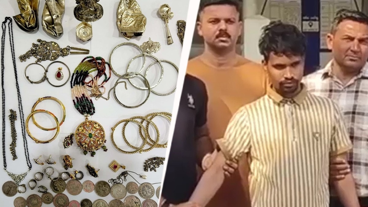 पुलिस ने चोर को किया गिरफ्तार (Photo: Screengrab)