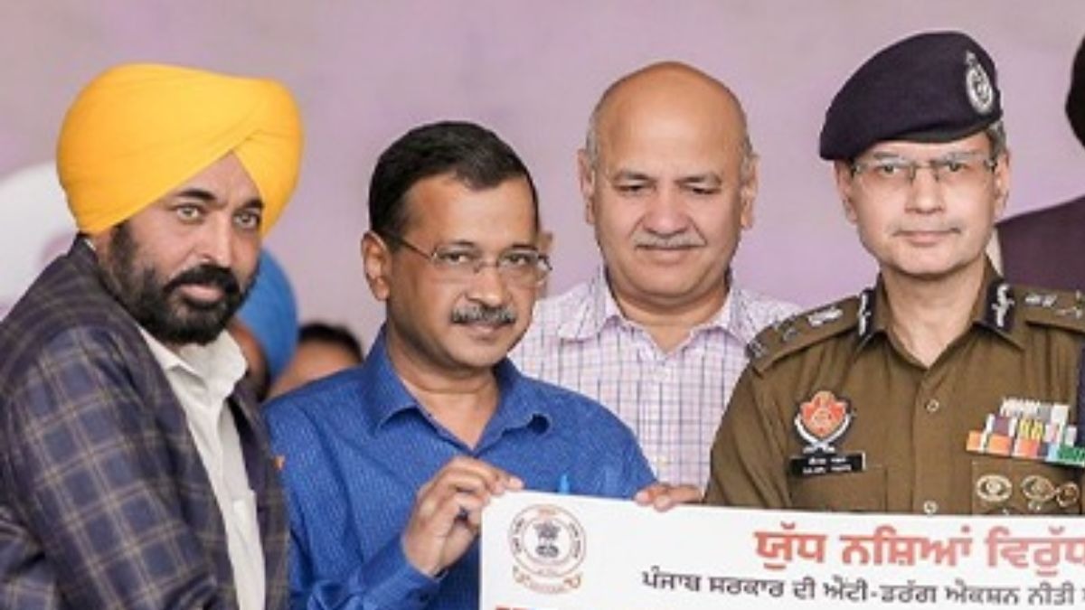 cm mann kejriwal sisodia dgp punjab
