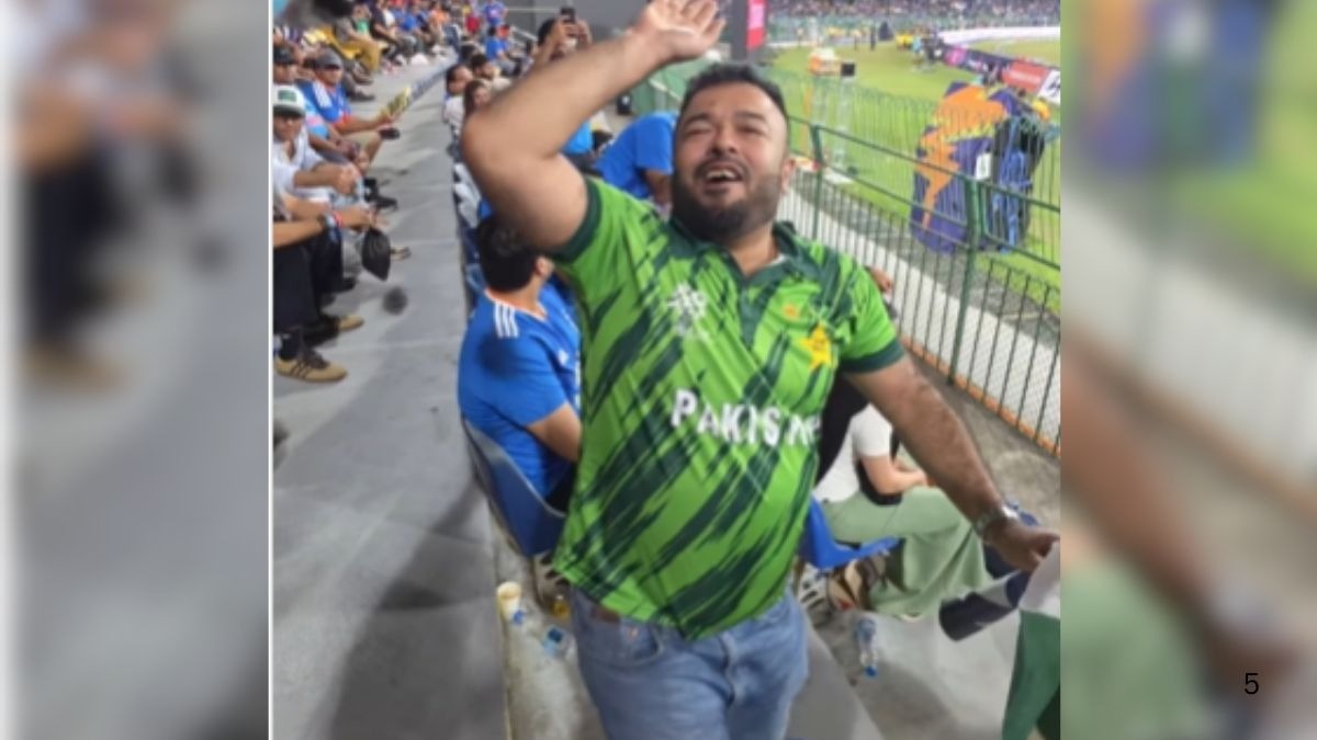 Pakistani fan supports India video