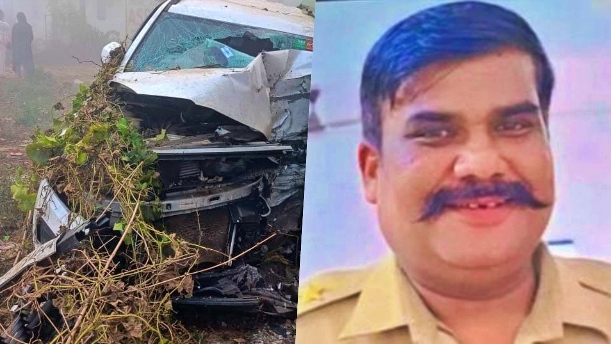 Gorakhpur police team met with an accident (Photo- Screengrab)