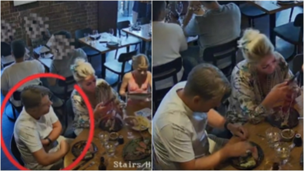 Sydney restaurant CCTV footage viral