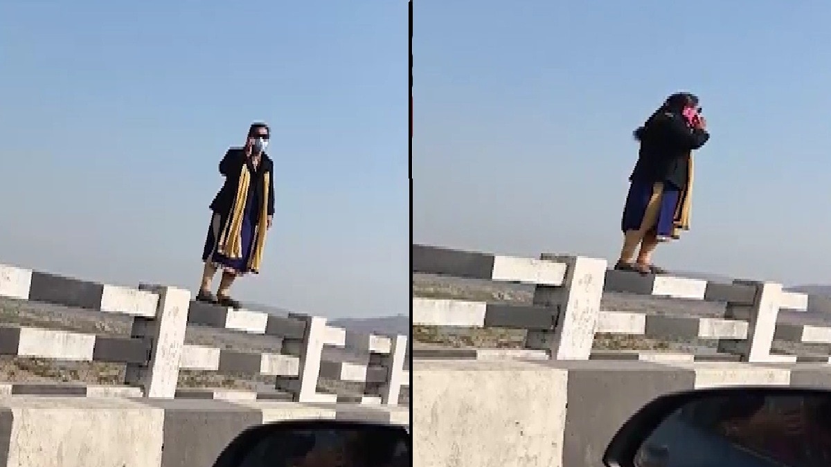 महिला ने रोते हुए नदी में लगा दी छलांग (Photo: itg)