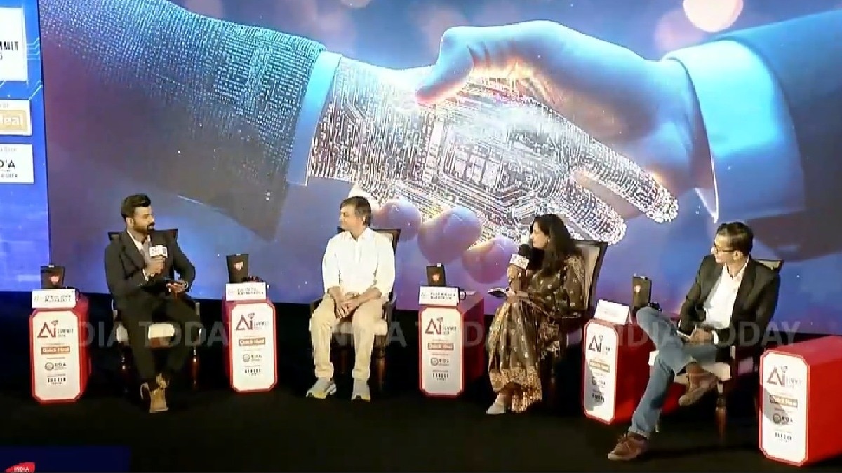 इंडिया टुडे AI समिट में कई दिग्गज शामिल हुए हैं. (Photo: Screengrab/ ITG)