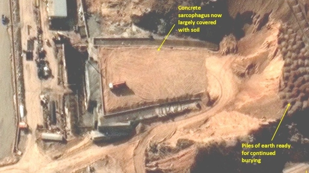 High-resolution imagery shows Iran's rapid efforts to bury and reinforce sensitive sites