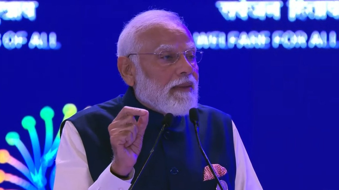 एआई इम्पैक्ट समिट में पीएम मोदी ने दिया संबोधन