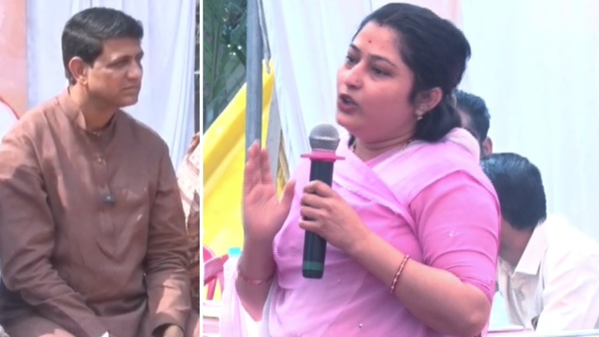  इंदौर में महापौर को महिला की दो-टूक.(Photo:Screengrab)