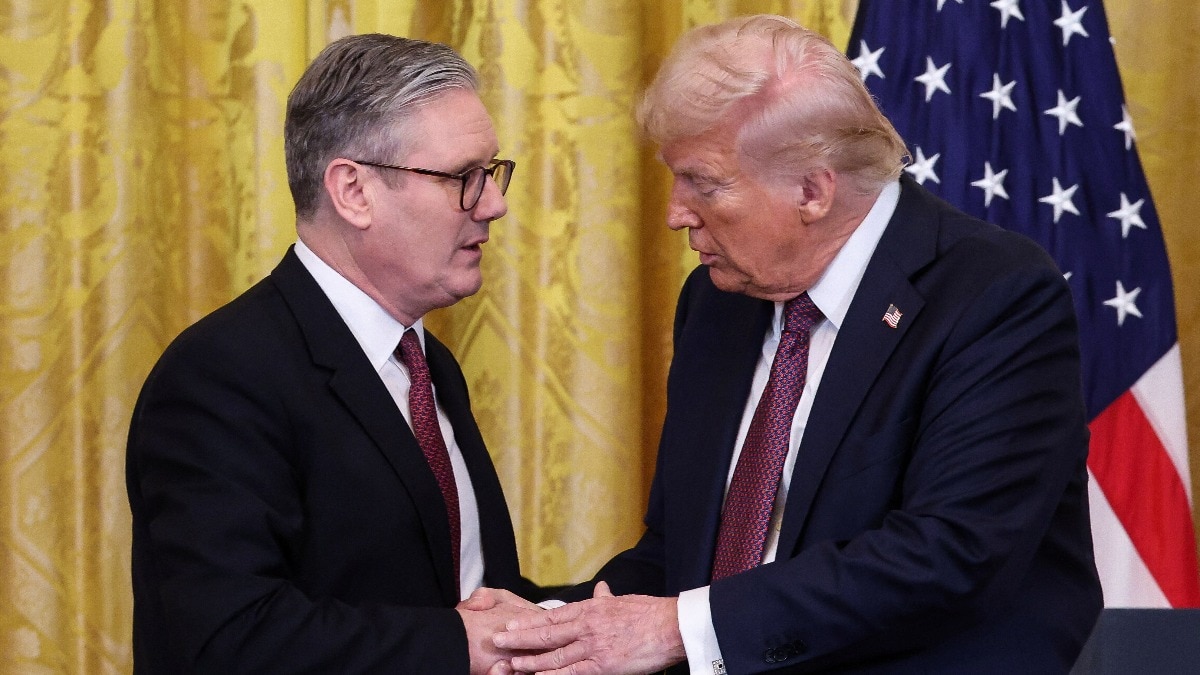 US President Donald Trump and British Prime Minister Keir Starmer
