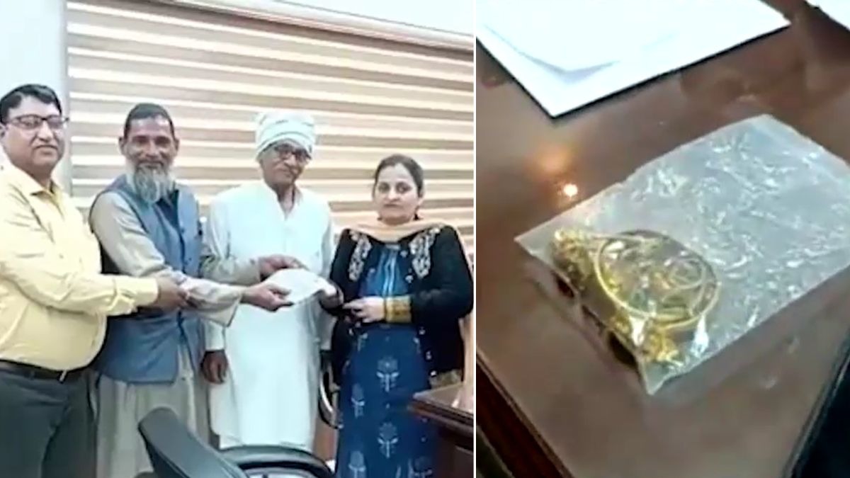 कबाड़ खरीदने वाले ने वापस किया 100 ग्राम सोना. (Photo: Screengrab)