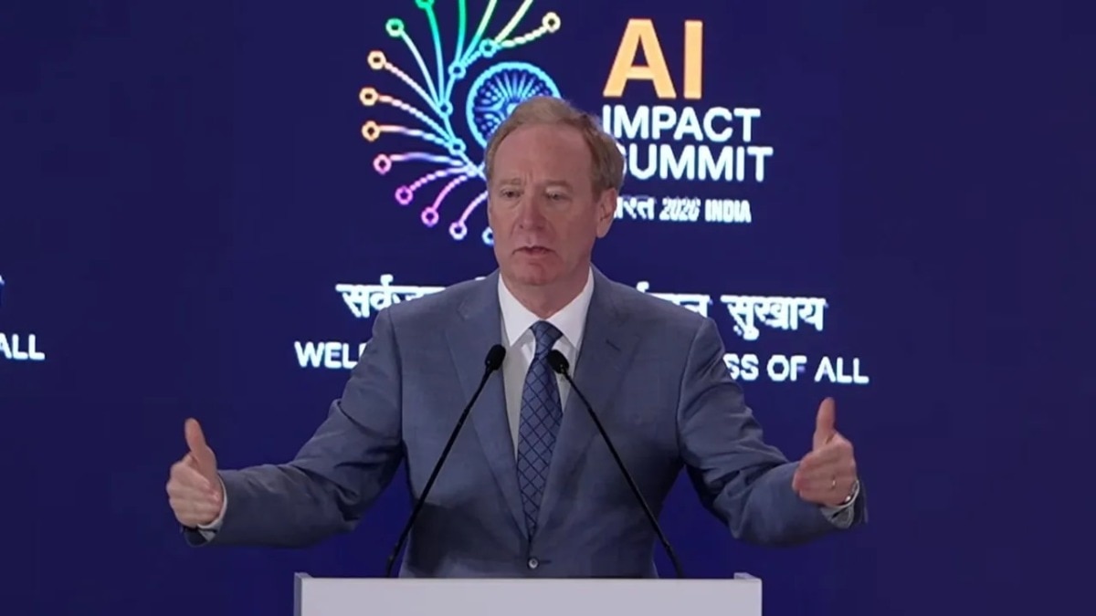 Microsoft Vice Chair and President Brad Smith at India AI Summit 2026