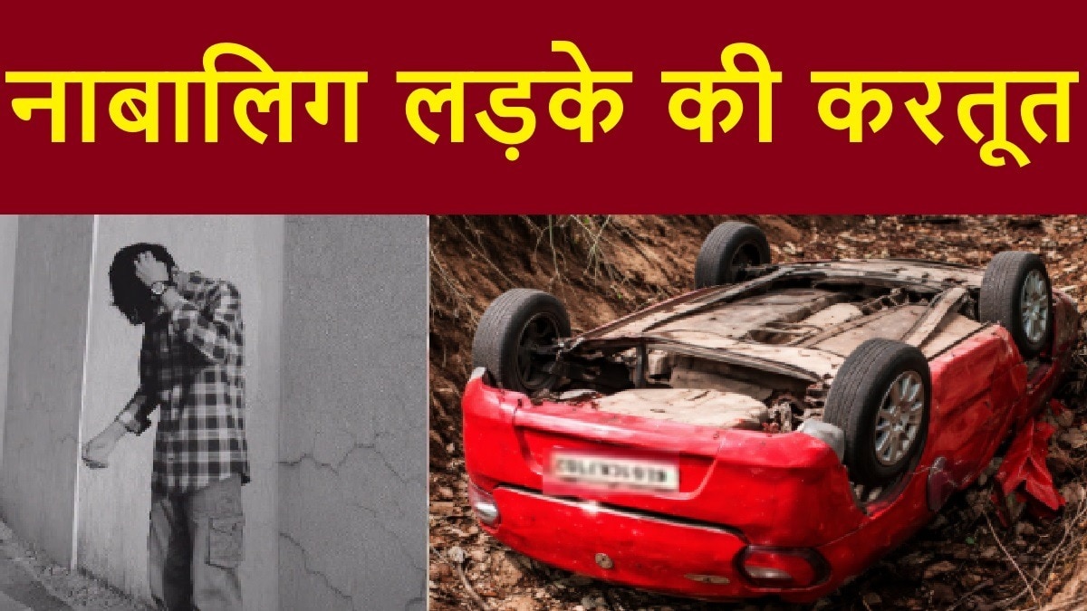 Car crash by minor boy in karmana 