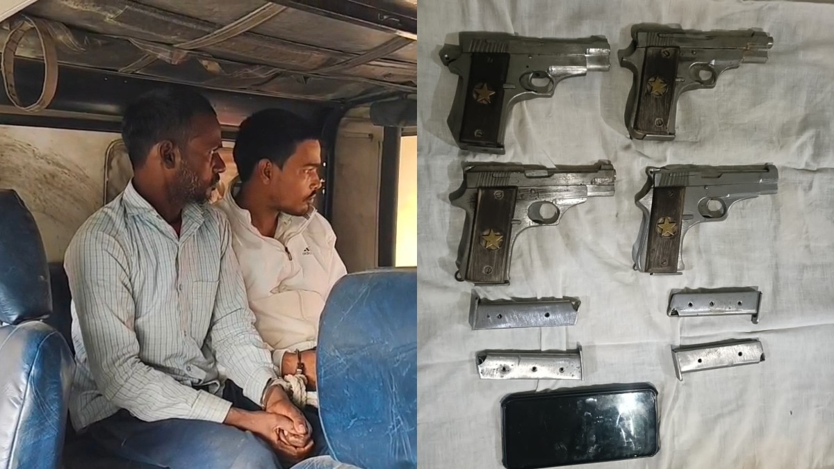 मुंगेर के दो तस्कर गिरफ्तार.(Photo: Sourabh Kumar/ITG)