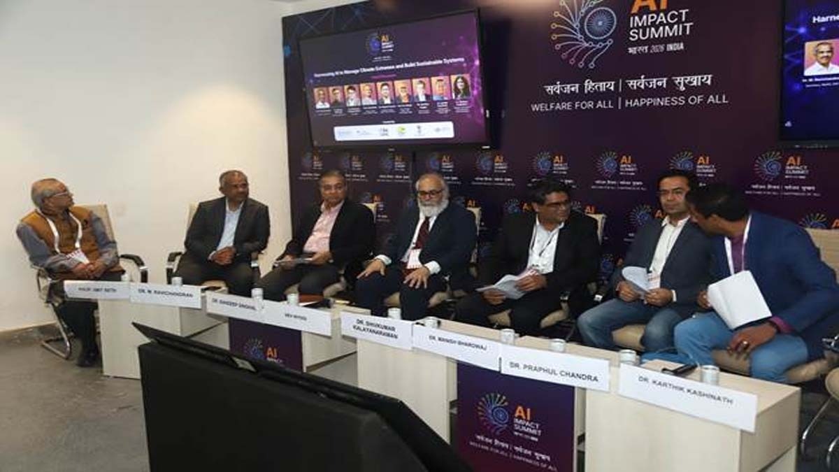 Dr. M. Ravichandran at the AI Impact Summit 2026 (Photo-PIB)