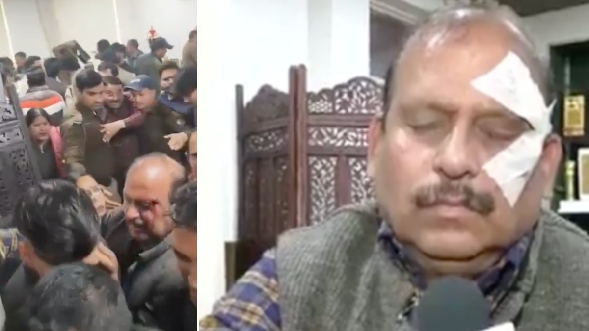 शिक्षा डायरेक्टर पर हमले के आरोप में विधायक उमेश शर्मा पर एफआईआर (Photo: X/@ANI)