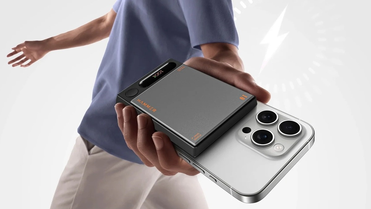 Hammer के पावर बैंक को आप फोन के साथ कनेक्ट कर सकते हैं. (Photo: Hammer)