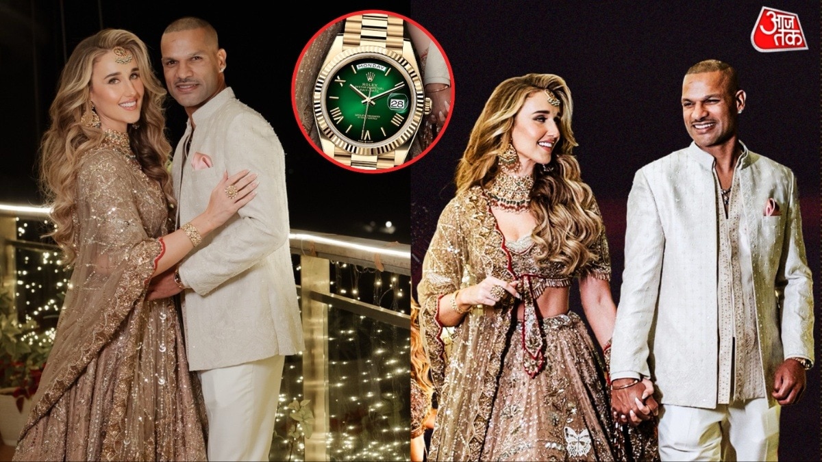 संगीत में शिखर धवन ने पहनी 18K गोल्ड वॉच, कीमत जान रह जाएंगे दंग!