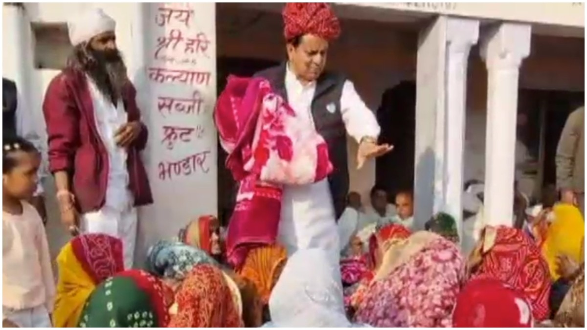 Former BJP MP Sukhbir Singh Jaunpuria accused of discrimination on religious grounds during blanket distribution in Tonk