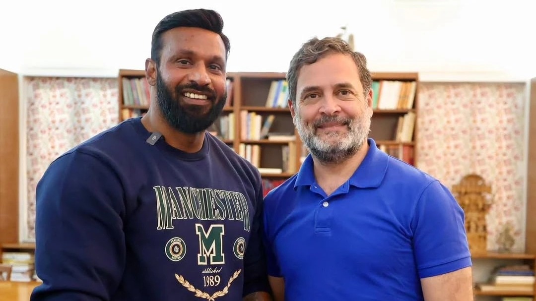 राहुल गांधी से मिले मोहम्मद दीपक. Photo ITG