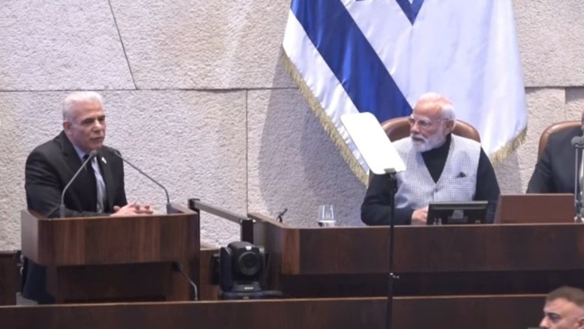 Yair lapid meets PM Modi.