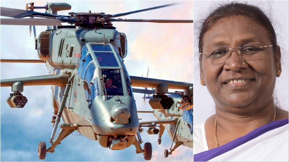 बाएं से- ये है प्रचंड लाइट कॉम्बैट हेलिकॉप्टर जिसमें प्रेसीडेंट द्रौपदी मुर्मू उड़ान भरेंगी. (Photo: ITG)