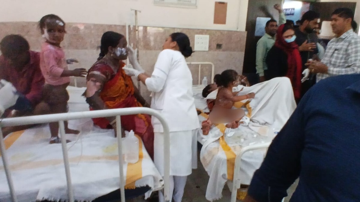 अस्पताल में भर्ती.(Photo: Abhishek Pandey/ITG)