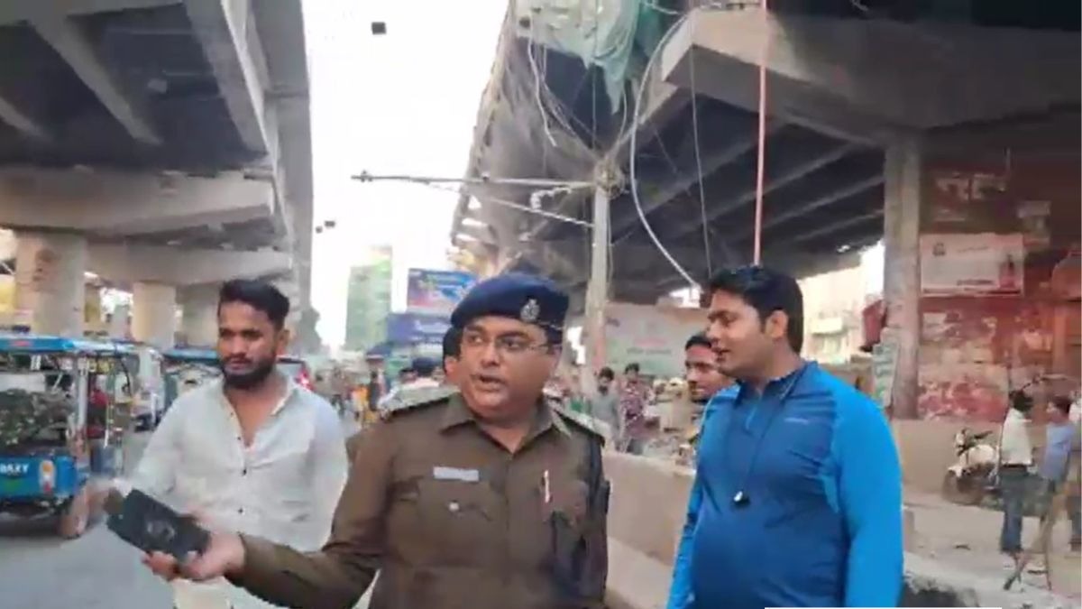 पटना के गांधी सेतु पर हादसा. (Photo: Screengrab)