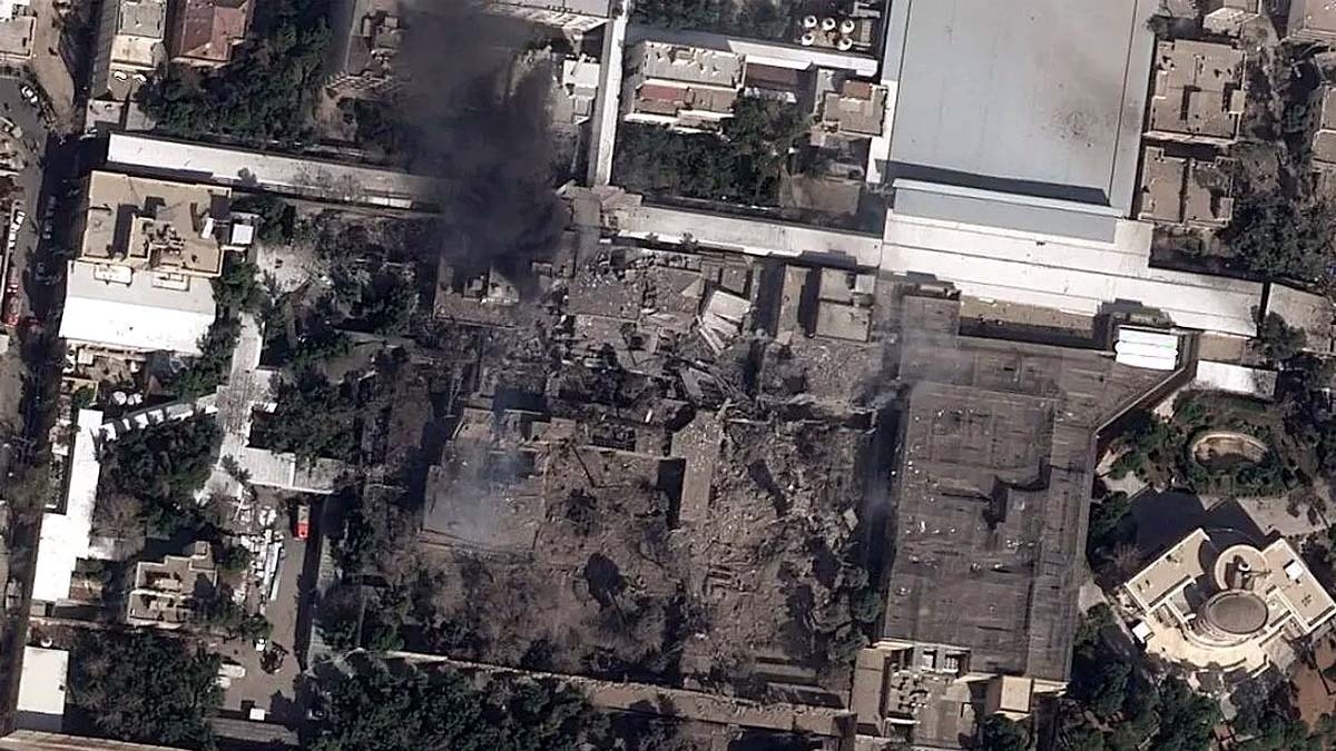 china satellite image Khamenei attack