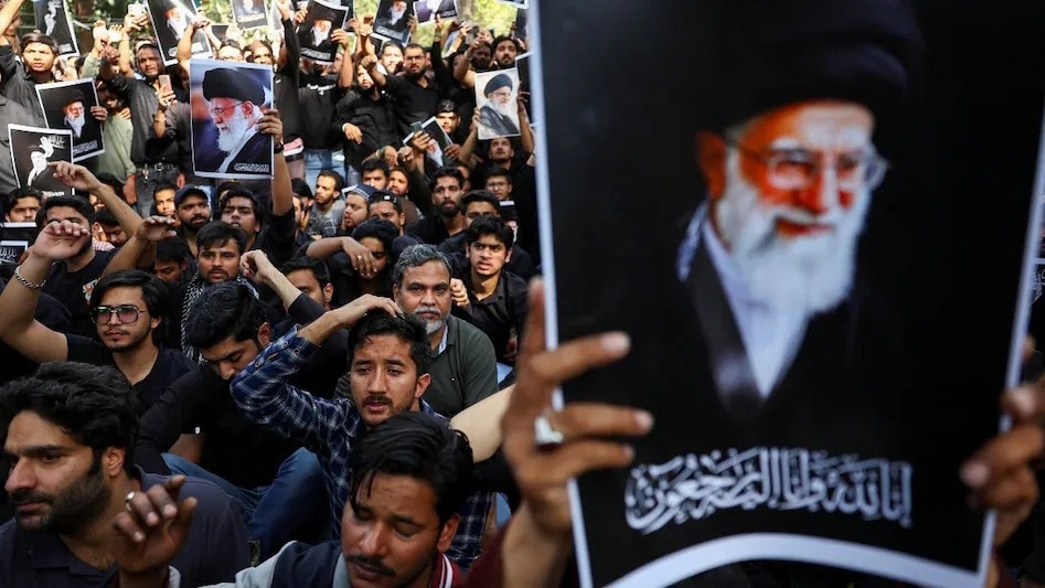 Shia Muslims protest after Khamenei's death. (Photo: Reuters)