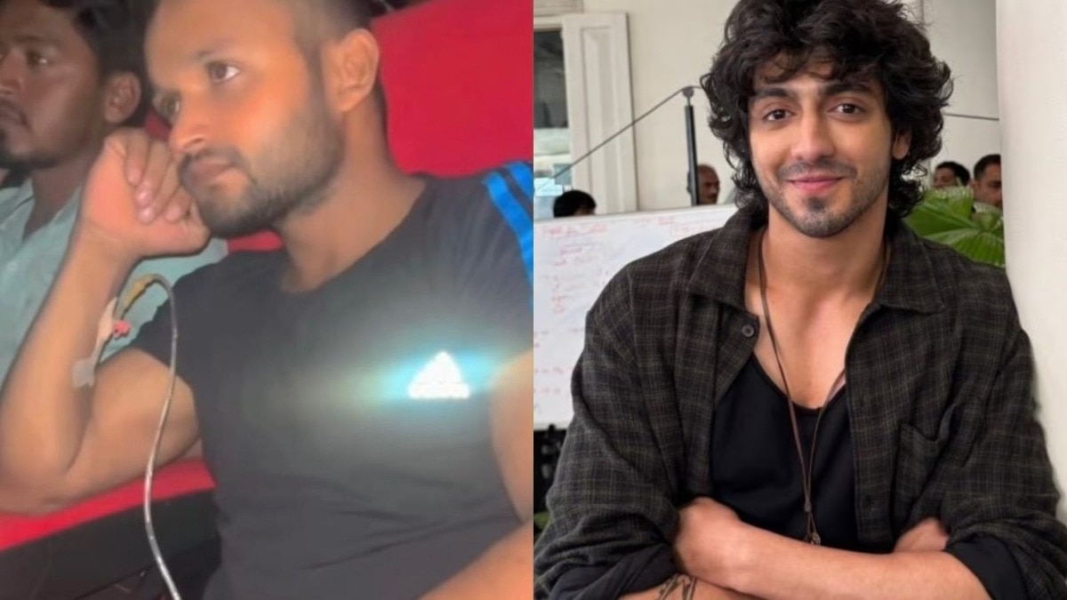 ahaan pandey man watched saiyaara with IV drip